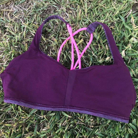 🍂SOLD🍂🌟HP🌟 Lululemon Free to Be Bra Sept Plum - Picture 6 of 8